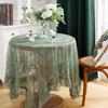 Countryside Lace Tablecloth with Lace, Living Room, Coffee Table, Dining Table Decoration Tablecloth