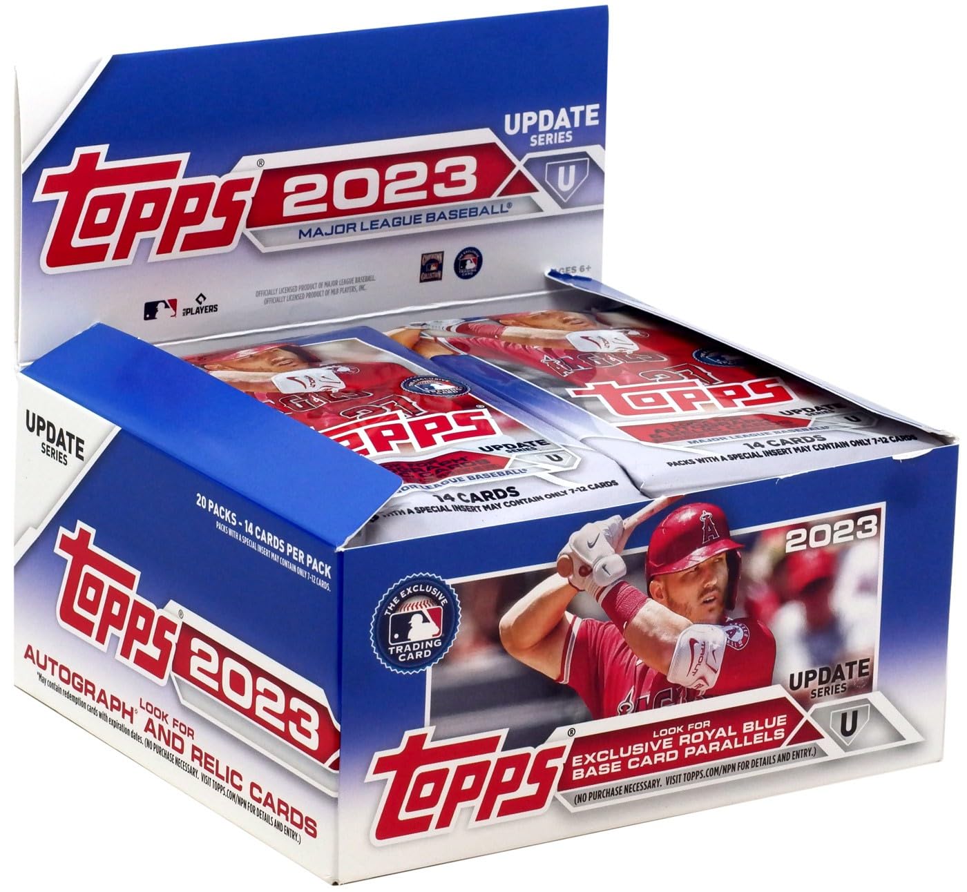 

2023 Topps Baseball Updates retail display box.