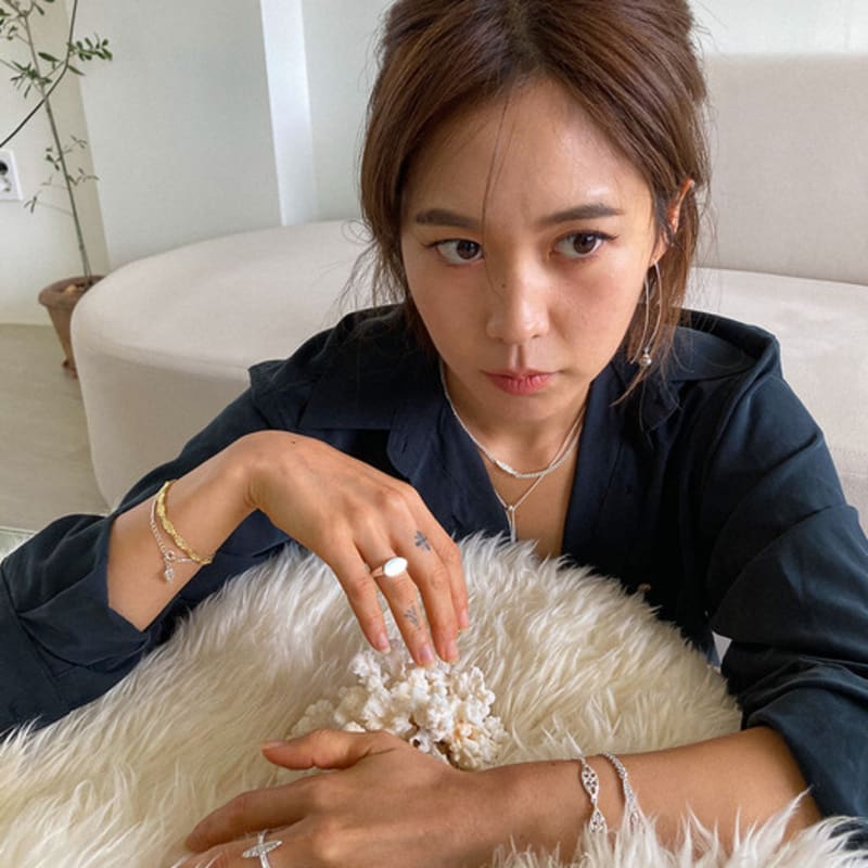 Salgat Herzanhänger Schlangenarmband