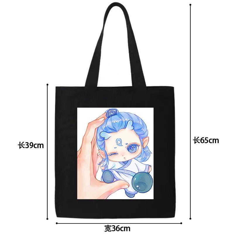Nezhas Teufelskind Freches Meer Aobing Ausdruckspaket Niedlicher CP Avatar Canvas-Tasche Student Große Kapazität Umhängetasche Explosion