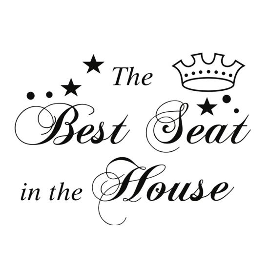 Removable Waterproof Best Seat Bathroom Restroom Toilet Sticker Decal Decor