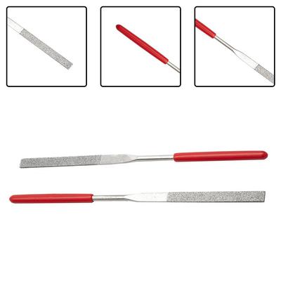 Hand Tool Needle File File 0.12*5.51" Plastic Handle Metal Stone Grinding