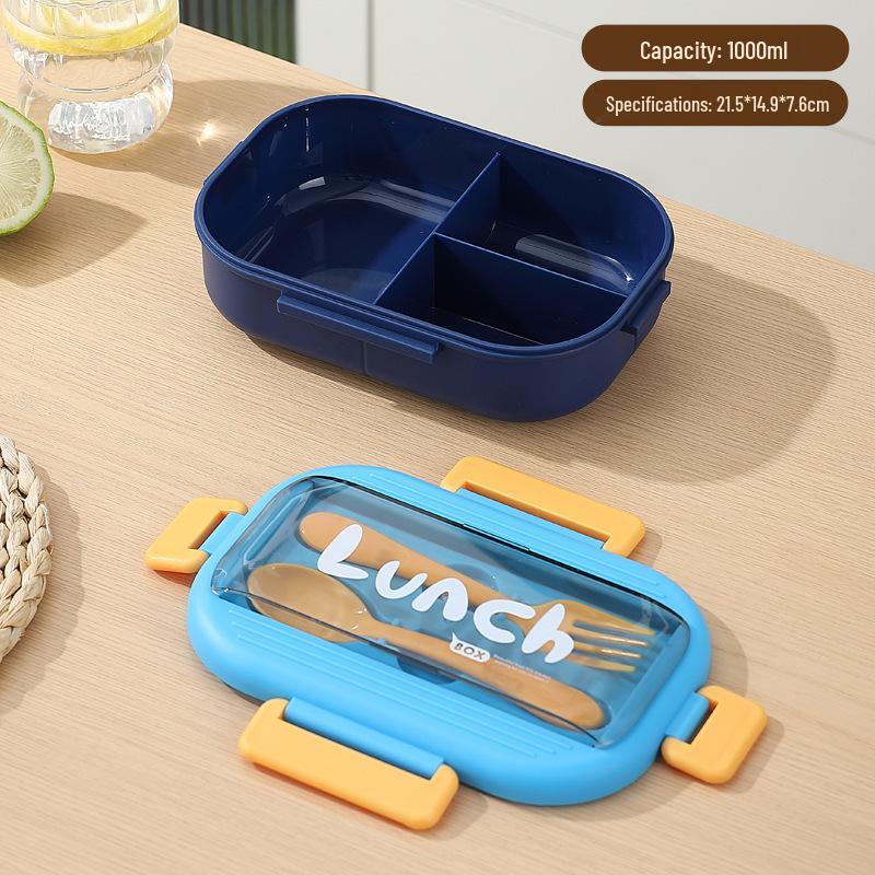 304 Stainless Steel Bento Box with Water Cup & Cutlery Set for Students & Office Workers