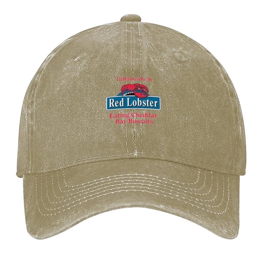 Id Rather Be At Red Lobster Eating Cheddar Bay Biscuits Baseball Cap Golf Hip Hop New Hat Baseball For Men Womens