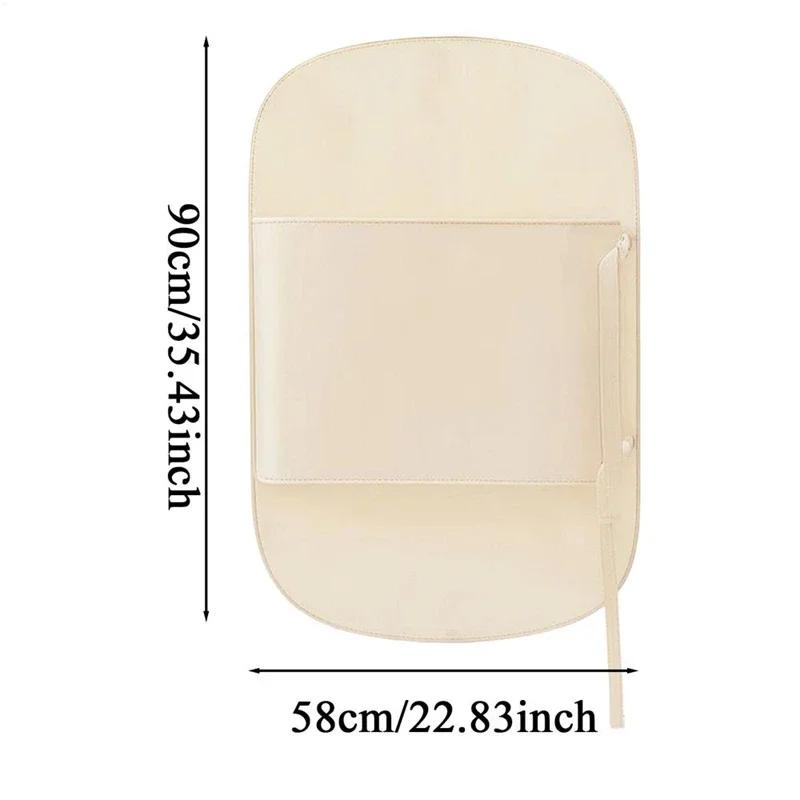 

Hanging Fabric Compression Storage Board Space-Saving Dustproof Cover for Clothes Wardrobe Organizer for Coats Down Jackets бежевый