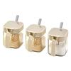 Ru Han Glass Seasoning Jars Set with Wall Rack