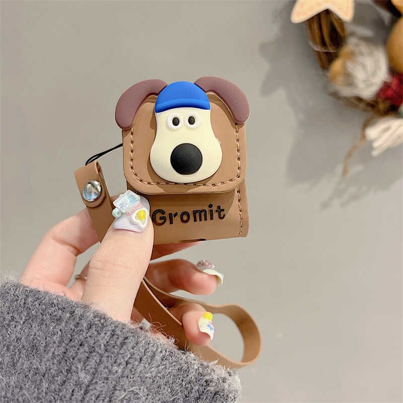 

Applicable AirPods Pro Bag Protective Case 1/2 Generation Drop-Resistant Silica Gel Box 3 Generation Pro2 Creative Female Huaqiang North 5 Generation Airpods Pro/Pro2 Neutral Blue Handdog Bag