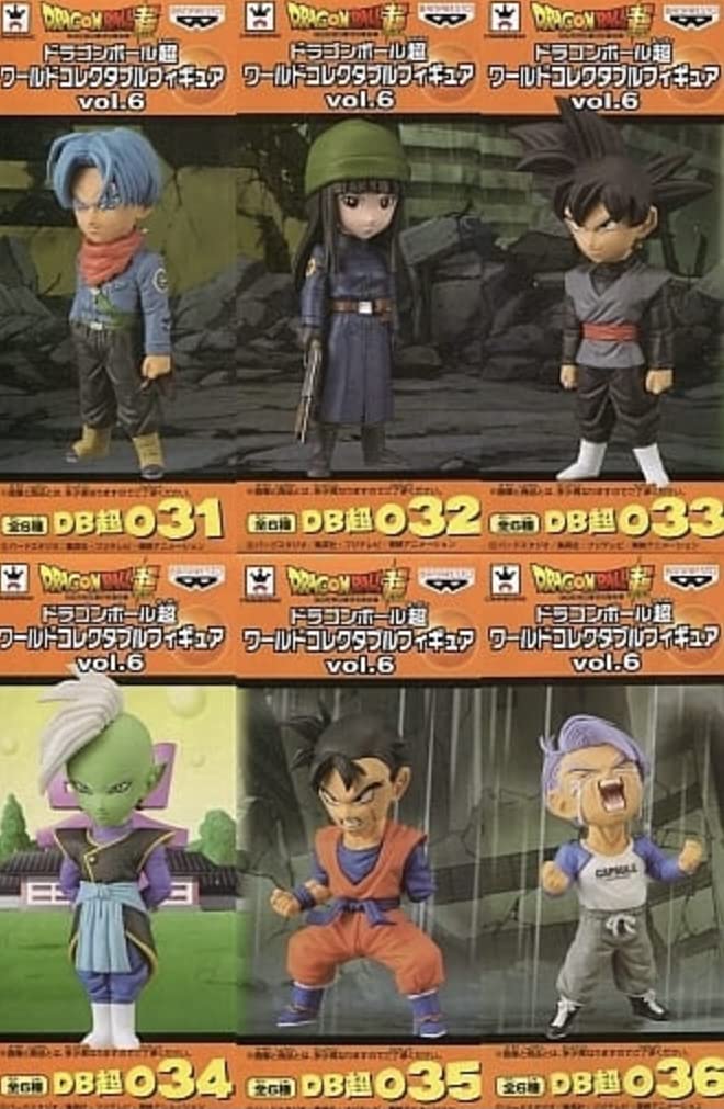 

Коллекционная фигурка Dragon Ball Super World, все 6 типов, набор Banpresto Prize vol.6