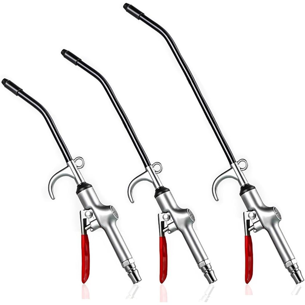 Pistol de suflat industrial puternic cu volum mare, duză extensibilă de flux de aer din oțel inoxidabil, accesorii pentru compresor de aer pneumatic T