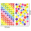 10 Sheets/Pack Scrapbook Decorative Stickers Colorful Star Heart Round Dot Self-Ahesive Journal Stationery Handmade Material ZYF