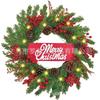 Christmas Wreath Door Hanging Decor Home Mall Window Party Festive Simulation Ornament