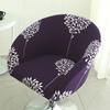 Bar Low Back Stool Chair Cover Printed Elastic Chair Cover Jacquard Wear-Resistant Bedroom Restaurant Hotel Dining Chair Cover