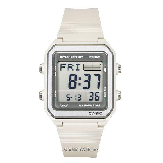 Casio Digital Resin Strap Quartz W-221H-8AV Unisex Watch серый