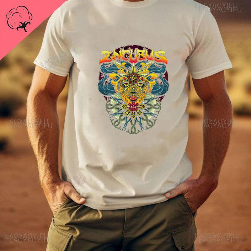 Summer Men Cotton T-shirt INCUBUS Band Logo and Octopus Shirt TOUR Inspired Design Street Wear Unisex Funny Print Tops