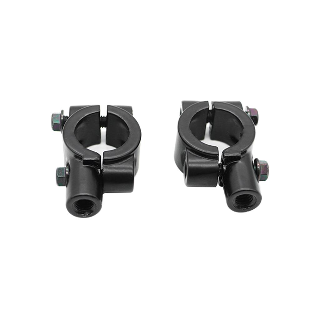 Handlebar Mirror Mount Clamp Aluminum Handlebar Rearview Side Mirrors Adapter Holder Clamp for Motorcycle Scooter, 2 Pcs 10mmCelsius