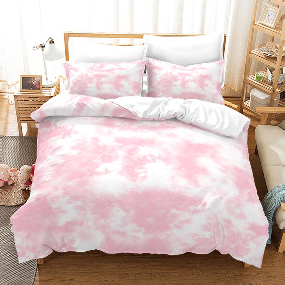 Dream Halo Dyeing Bedding Set Single Double Twin Size For Girls Kids Beauty Home Decor Soft Bedclothes Colorful Duvet Cover Set