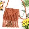Handgefertigte Baumwollgewebte Gestrickte Quasten Umhängetasche Vintage Schulter Umhängetasche Damenmode Strand Sommer Handtaschen 2023 Tasche