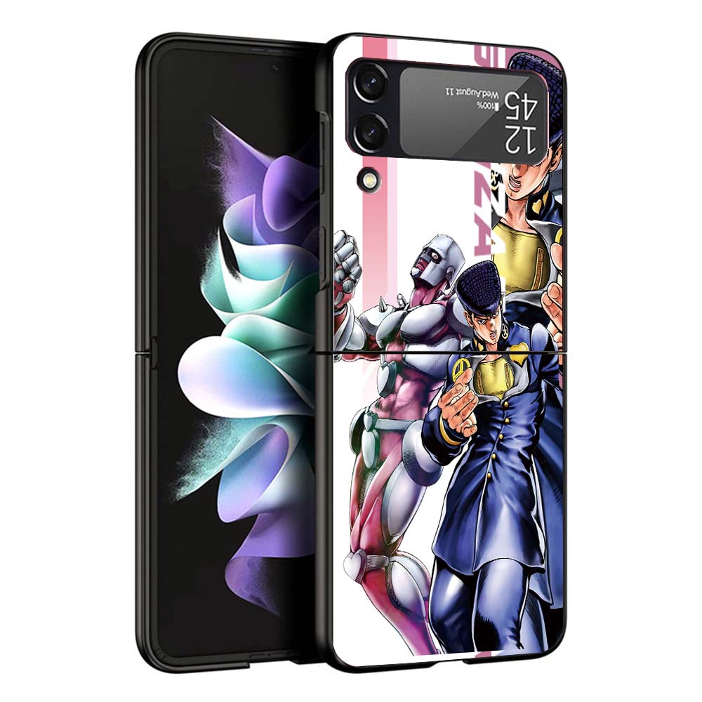 JoJo Bizarre Adventure Anime Phone Case For Samsung Galaxy Z Flip7 Flip6 5G Flip5 Flip4 Flip3 ZFlip 7 6 3 4 5 Shockproof Back Co
