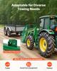 Skid Steer Pallet Forks, 1814 Kg Rated Load Capacity, Pallet Fork Frame Attachment with 1065 Mm Pallet Forks Forklift Blades, 50.8 Mm Hitch Receiver &