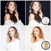2 in 1 Silver and Gold Light Reflectors for Video, Portable 30cm Round Photography Reflector for Studio with Carry Bag, Great Helper Tool for