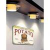 Vintage Potato Metal Sign Cafe Bar Home Decor Tin Plaque Wall Art