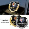 2 Stück/Set Auto 3D Metall Emblem Design Karosserie Fenster Dekor Aufkleber Für 159 Giulietta Mito 147 Stelvio Volante Auto Styling