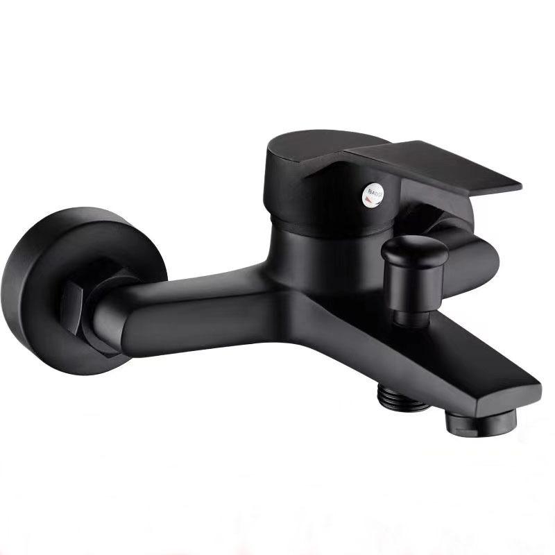 

Змішувач для ванни Змішувач для душу для ванної кімнати Ручка з АБС-пластику Настінний Подвійний вилив Холодний Змішувальний клапан Насадка Кран Для ванної кімнати