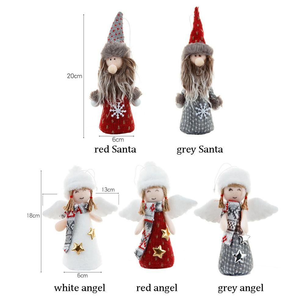 pcs Angel Ornament Fabric Art Cartoon Hanging Ornament Christmas Gift Rudolph Doll Xmas Tree Decor