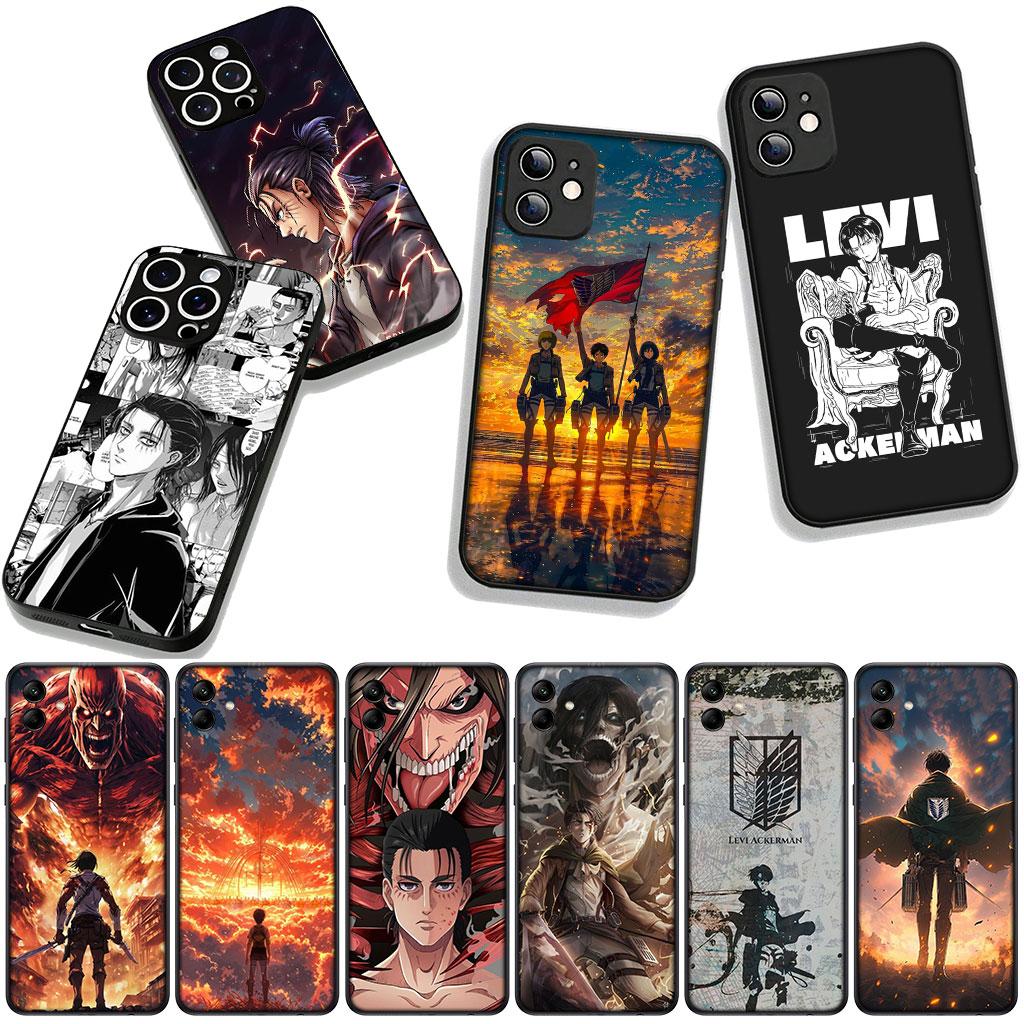 for Samsung Galaxy A25 A37 A57 A12 A14 A50 A51 A70 A71 A72 A21S A04 M15 Note 20 9 8 10 Case Levi Attack Eren On Titan Jaeger