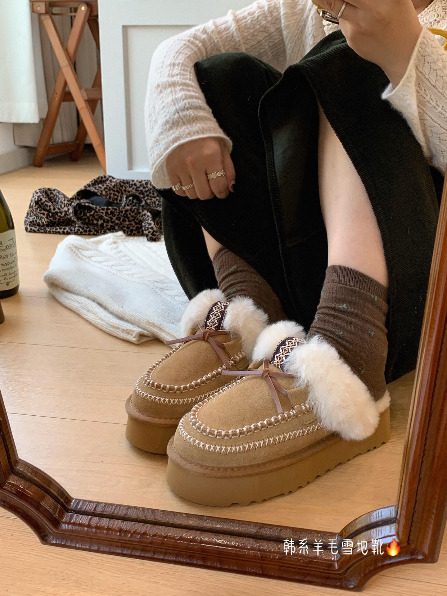 

Wool thermal cotton shoes bag head slippers women s jacket 2025 autumn and winter thick-soled snow 35