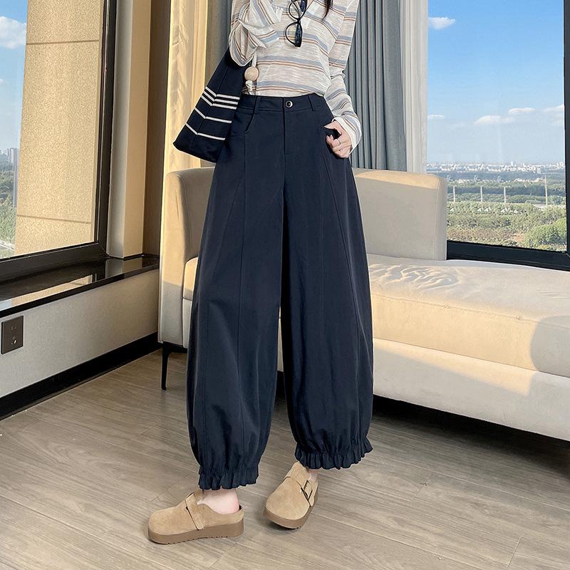 Spring 2026 High-Waisted Loose Fit Women’s Casual Wide-Leg Pants