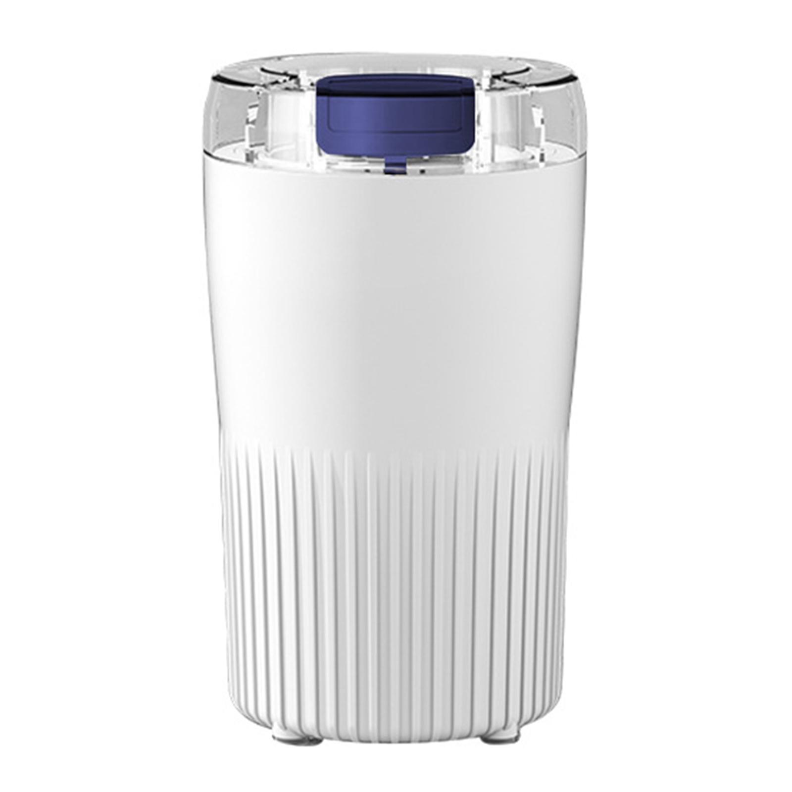 

Электрическая кофемолка для зерен, арахиса, кофемолка для капельного/эспрессо/заливного кофе, портативная кофемолка для домашнего магазина, кухни белый