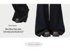 Women's Black and Gold High-Waisted Wide-Leg Denim Pants - 2025 Early Autumn Design