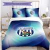 Set Biancheria da Letto Stampato West Bromwich Albion Football 3 Pezzi, Set Copripiumino Confortevole e Delicato sulla Pelle per Camera da Letto