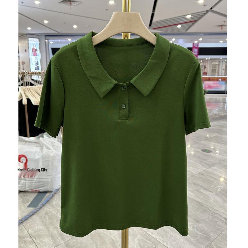 

Chic Striped Short-Sleeve T-Shirt for Stylish Moms & Seniors 5XL (140-155 jin)