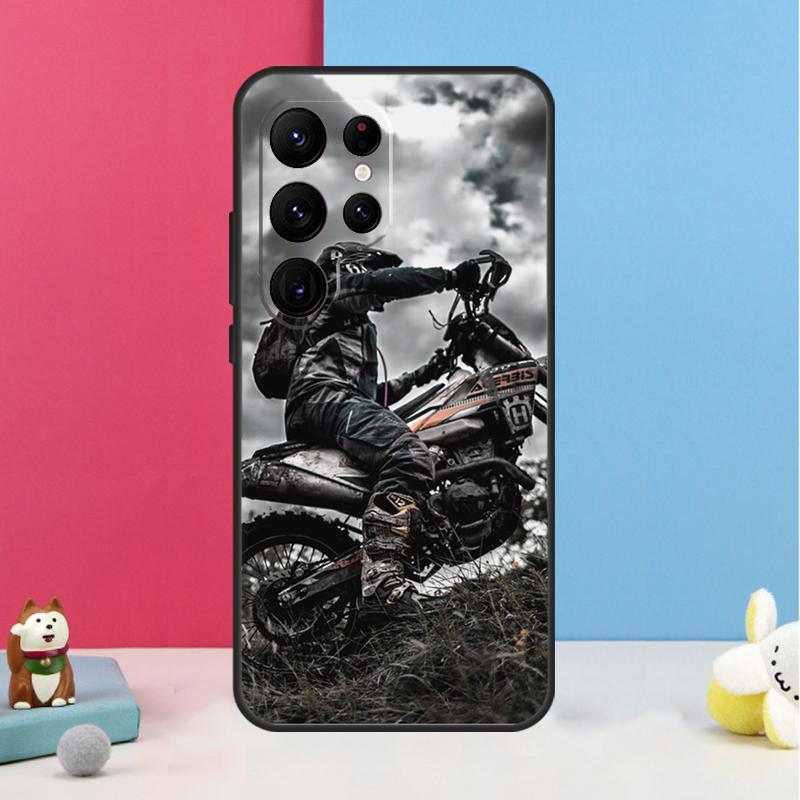Moto Cross Motorcycle Sports Case For Samsung Galaxy S24 S26 Ultra S20 S21 S22 S23 S25 Plus S10 S25 FE Back Cover Shell