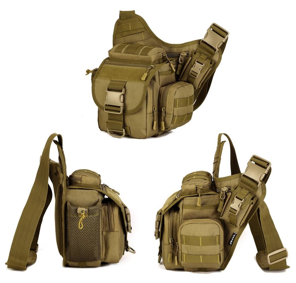 [PHOENIX IKKI] Large Capacity DSLR Camera Bag, 8 Colors, Camouflage, Waterproof, Shockproof, Outdoor One-Shoulder Bag, Multifunctional Camera Case, Bl