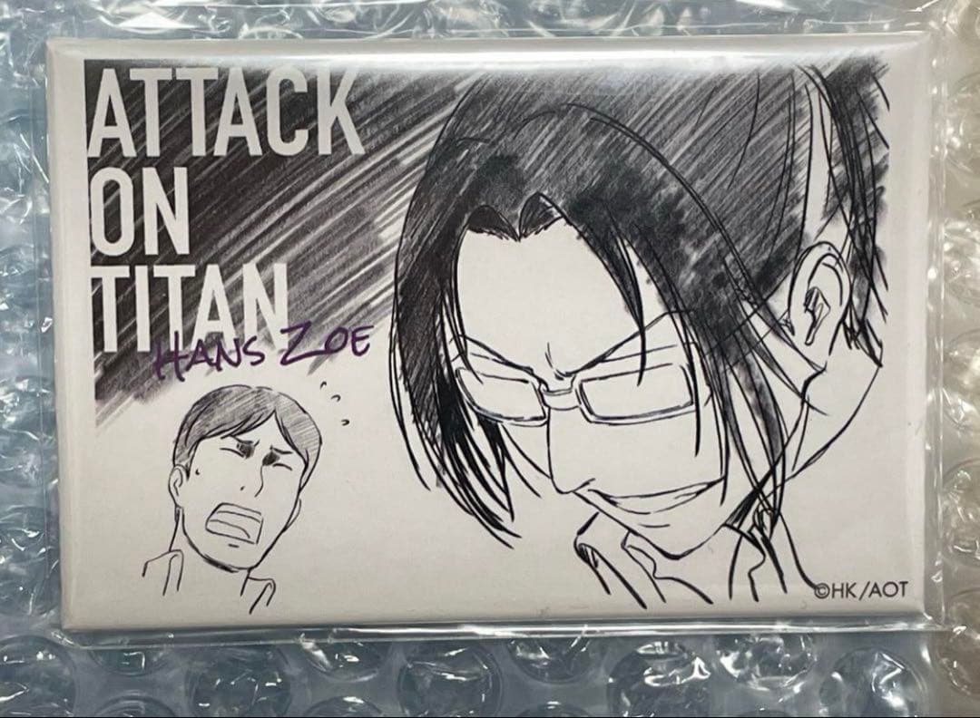 

[USED] Attack on Titan WIT studio Can Badge Hange Moblit