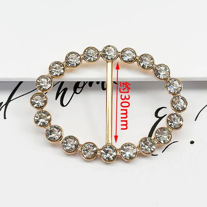 1pcs Temperament Rhinestone Clothes Corner Knot Buckles Women's Silk Scarf Clothes T-shirt Shirt Hem Knot Decorative Button
