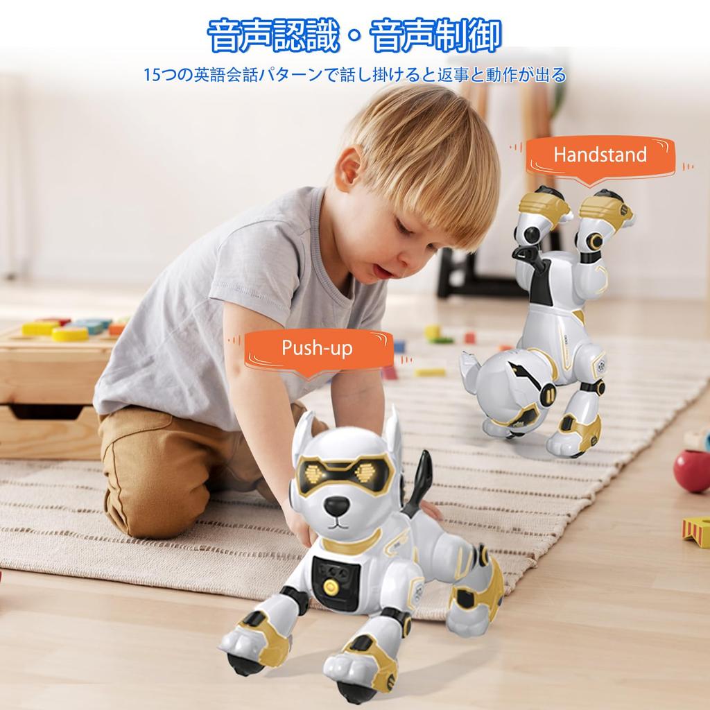 Multifunctional Robot Dog Toy with Voice Easy English Animal Voice Gesture Touch Programmable and USB Electronic Elementary School New Christmas Gift