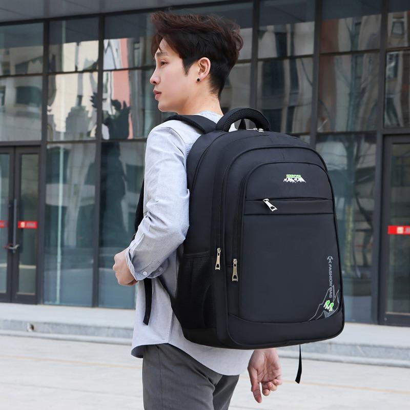 College student schoolbag men's casual minimalist trendy business backpack men's backpacking travel large-capacity computer bag