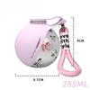 Tragbare Hundewasserflasche für kleine Hunde Auslaufsicher & Kompakt Hundereise-Wasserflasche -Edelstahlflasche & Silikonschale