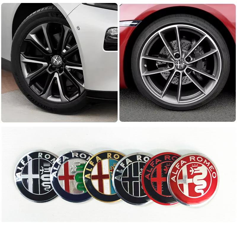 4Pcs 60MM 10pin Car Wheel Center Hub Caps Badge Tire Rim Covers For Alfa Romeo Giulia Stelvio Giulietta 147 156 159 Mito Tonale CVQ1