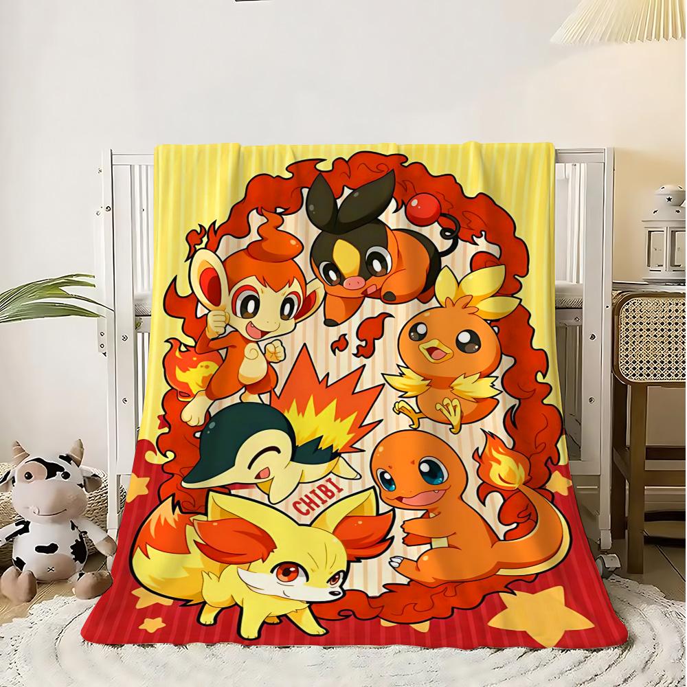 Cushion Blanket Sofa Winter Kawaii Pokepokes Bedroom Decoration Bedspread on the Bed Fluffy Soft Blankets Home Throw Warm Knee