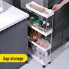 Compact Multi-Tier Storage Rack for Kitchen, Bathroom, and Living Room