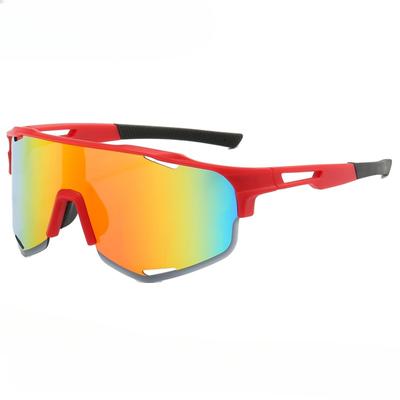 Europäische und amerikanische Sonnenbrille, halber Rahmen, Outdoor-Fahrrad-Sonnenbrille für Herren und Damen, Fahrrad-Sonnenbrille