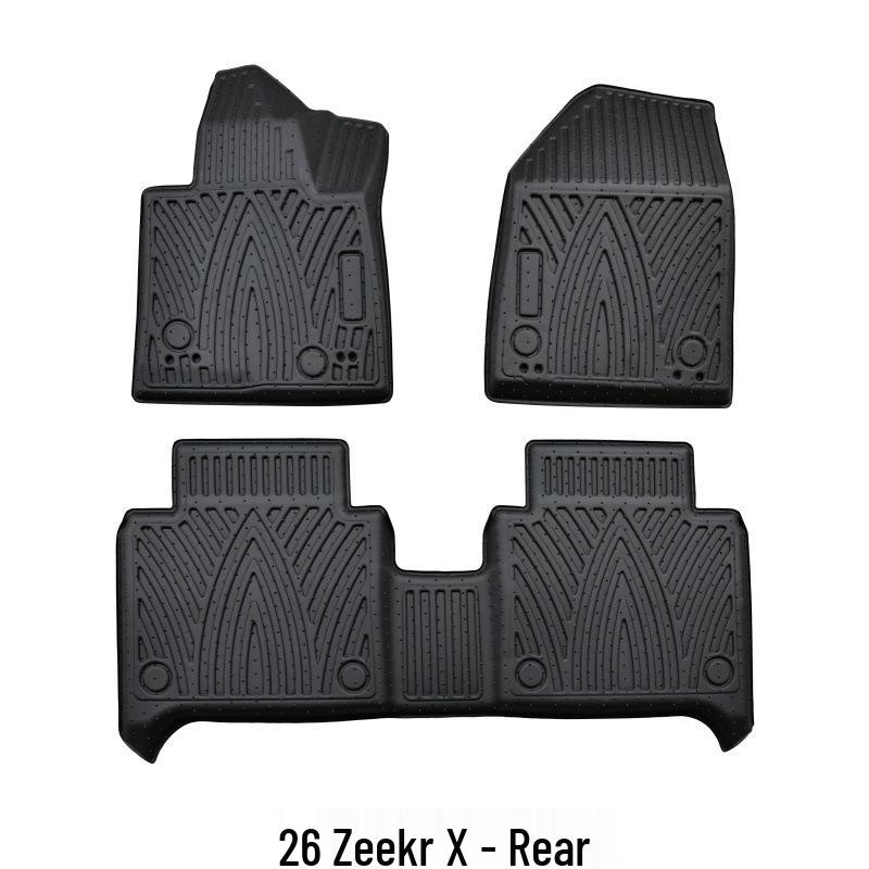 Zeekr X 3D High-Edge Floor Mats: Non-Slip, Easy-Clean, Eco-Friendly TPE for 26 Models