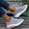 Spring Breathable Mesh Platform Sneakers Women Thick Bottom Sport Shoes Woman Plus Size 43 Light Lace Up Casual Shoes