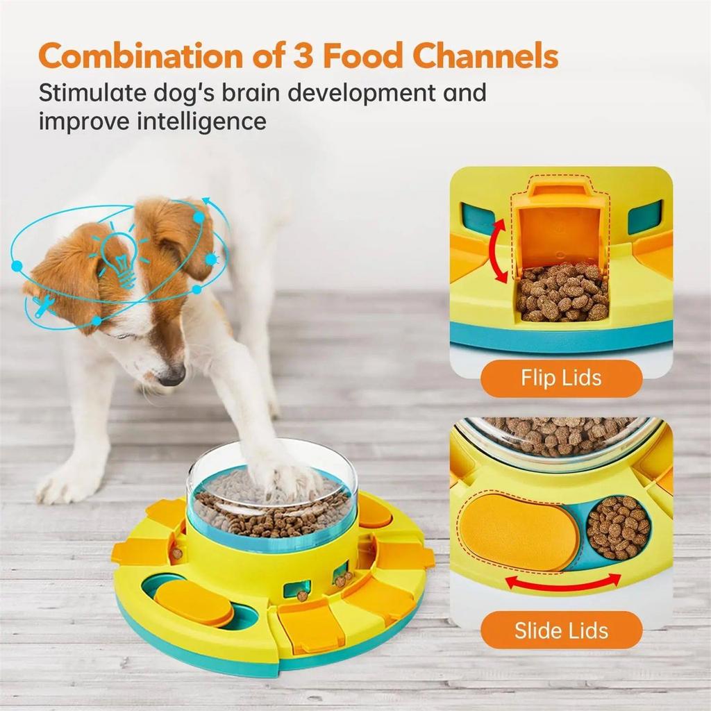Multi-Functional Dog Puzzle Slow Feeder - Interactive IQ Training & Healthy Digestion Toy For Dogs