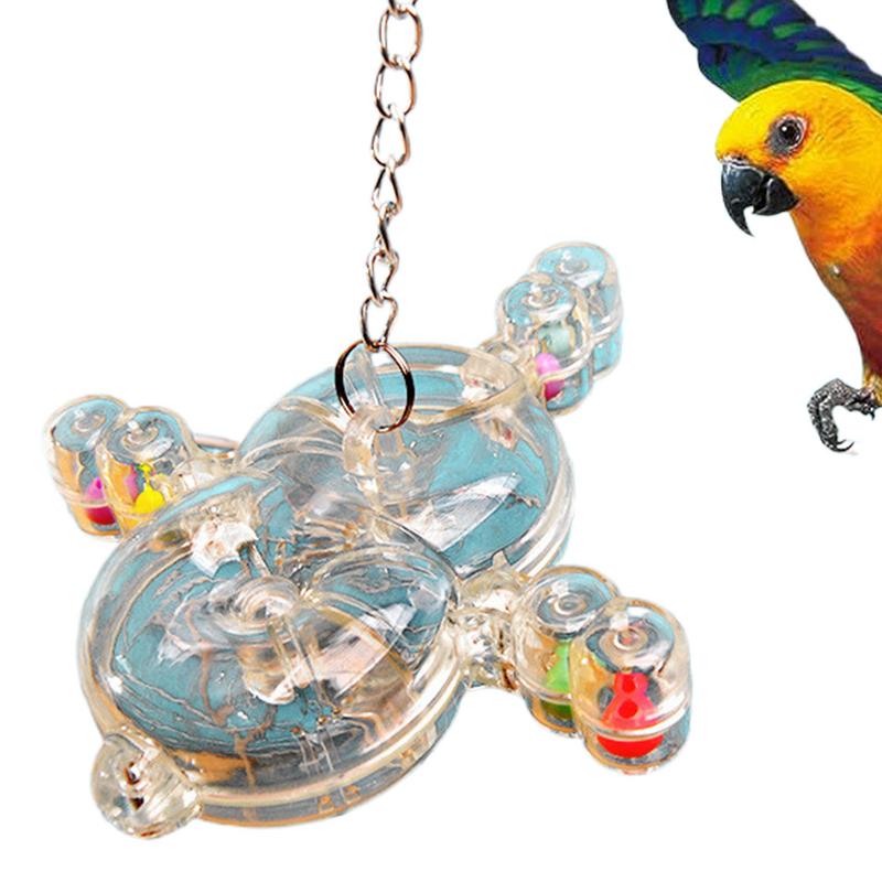 Bird Toys Spinner Parakeet Toy Transparent Wheel Bird Toys Parakeet Toy Wheel Bird Toys With Multiple Feeding Holes For African China Mainland